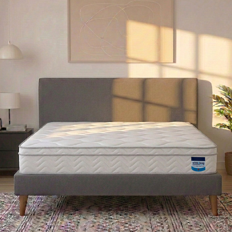 Winksleep Wavy Knit Pocket Mattress, Medium-Firm, Single (3')