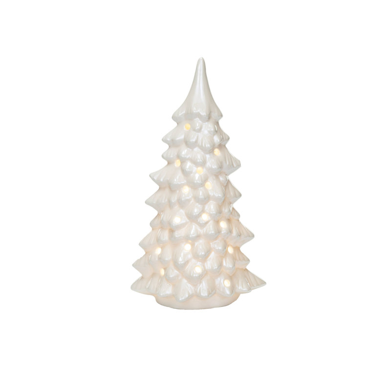 Arbre en grès à DEL, H 10,38 po x l 5,88 po x P 4,13 po