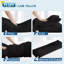 Oreiller long en mousse à mémoire de forme 20 po x 54 po, noir