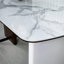 Marble Top Metal Base Dining Table