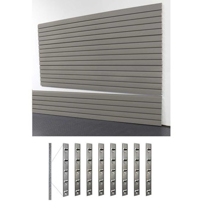60" H X 96" W Heavy Duty Slatwall Case W/ Install Strips