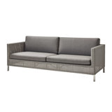 Connect 83.9" Wide Outdoor Wicker Patio Sofa with Cushions