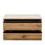 Organisateur de rangement empilable pour cadres et vêtements - 2 tiroirs de rangement, 27,74 x 14,19 x 14,21 po, couleur noyer, panneau de particules + armoire, couleur des souvenirs