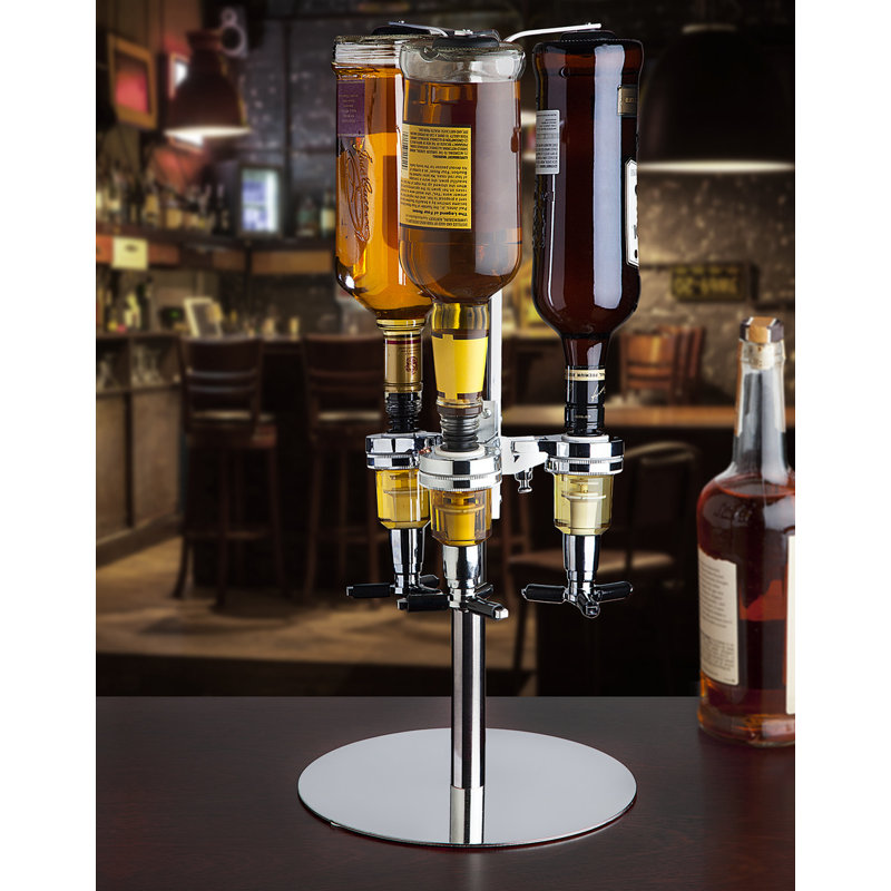 Barback Rotating Liquor Dispenser, 3 Bottles