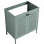 Meuble-lavabo autoportant de 30 po Mint - Bvb05730gn-1. Structure en acier laminé à froid, capacité de charge de 180 livres. , - Vaste espace de rangement avec tablettes réglables. Armoire à double porte.