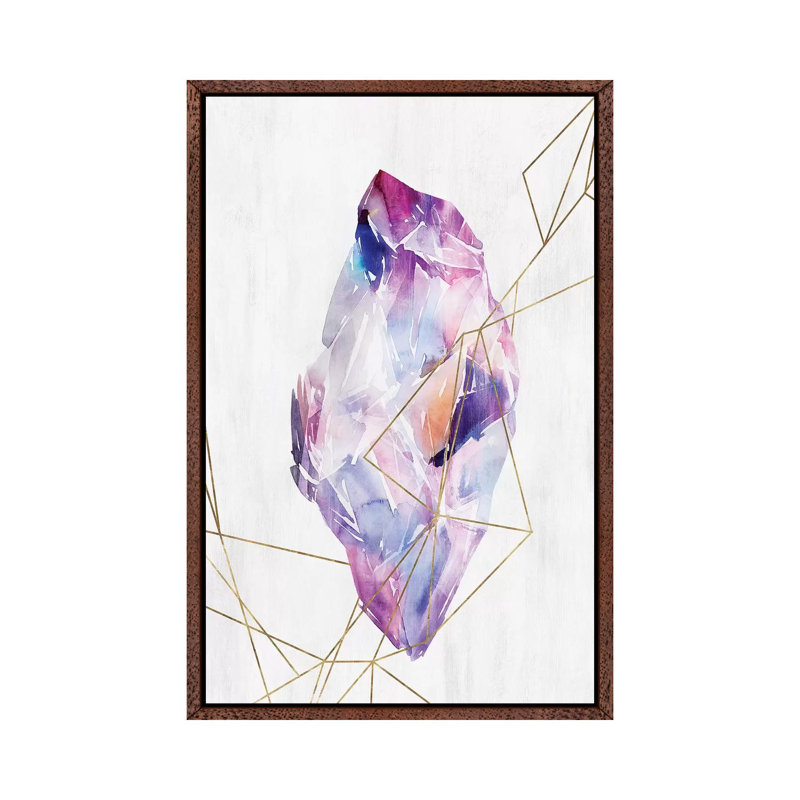 Lucid I by Isabelle Z - Painting on Canvas, 66.04 cm H x 45.72 cm W, Classic Brown Wood Framed
