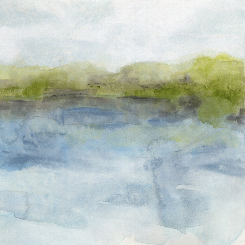 Filigrane sur le rivage II, H 20 po x l 20 po