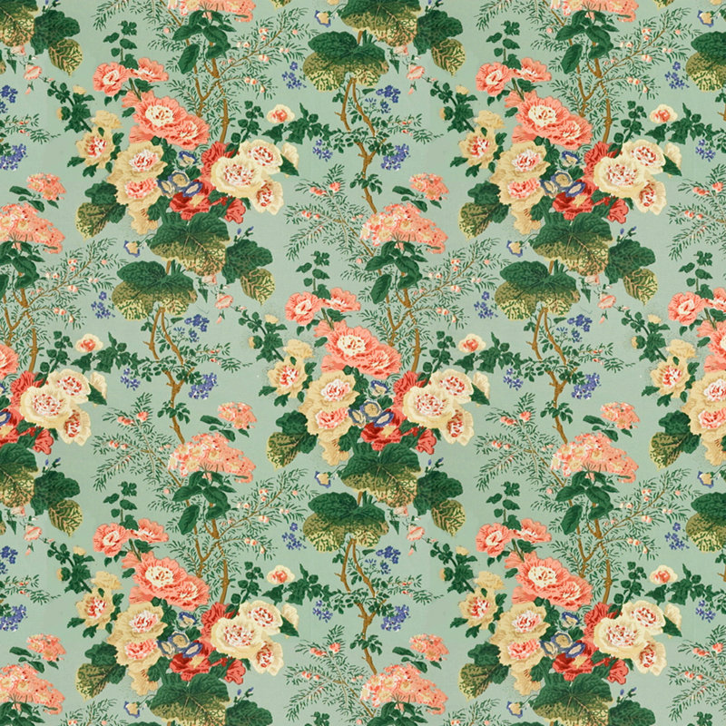 Althea 100% Cotton Print Fabric, Celadon