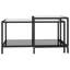 Ebern Designs Tea Tables 2 Pcs Tempered Glass Black-104213599