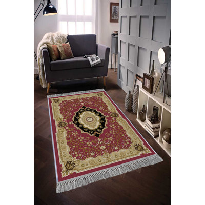 Luxury Hall Carpet - 100% Velvet Fabric, 3.3 x 9.8 ft | 100% Cotton Sole, Pile Height: 0.4 in, Total Height: 0.5 in | Antibacterial, Non-Slip, Machine Washable, 3D Digital Printing | Elegant Design for Home Décor