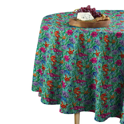 Sinha Ocean Life Habitat Round Tablecloth