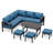 Aluminum Patio Furniture Set With Waterproof Cover-571015682