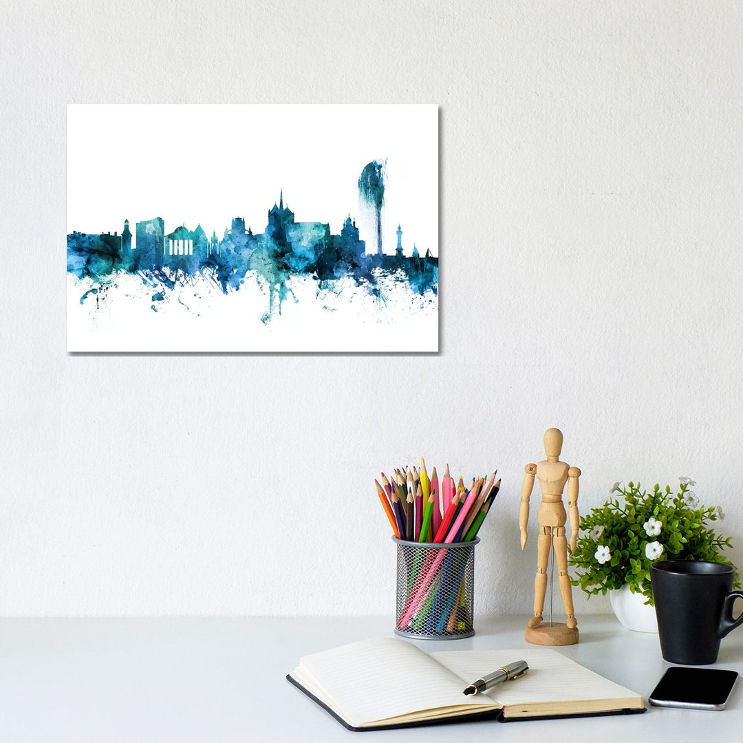 Geneva, Switzerland Skyline by Michael Tompsett - Wrapped Canvas Gallery-Wrapped Canvas Giclée