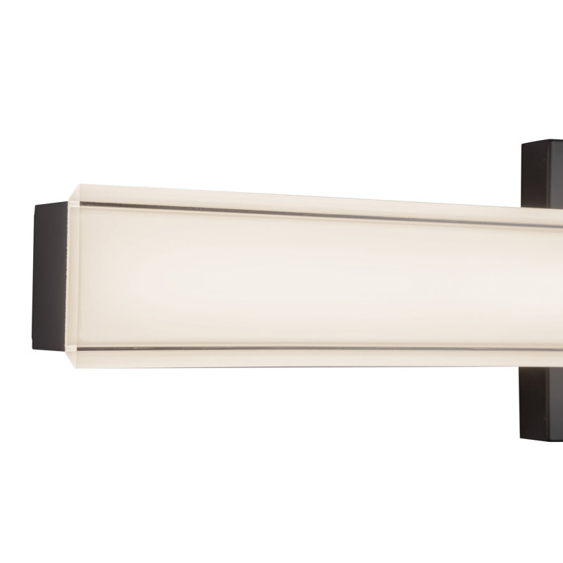 Garland 24-in Black dimmable LED Wall Sconce, Matte Black