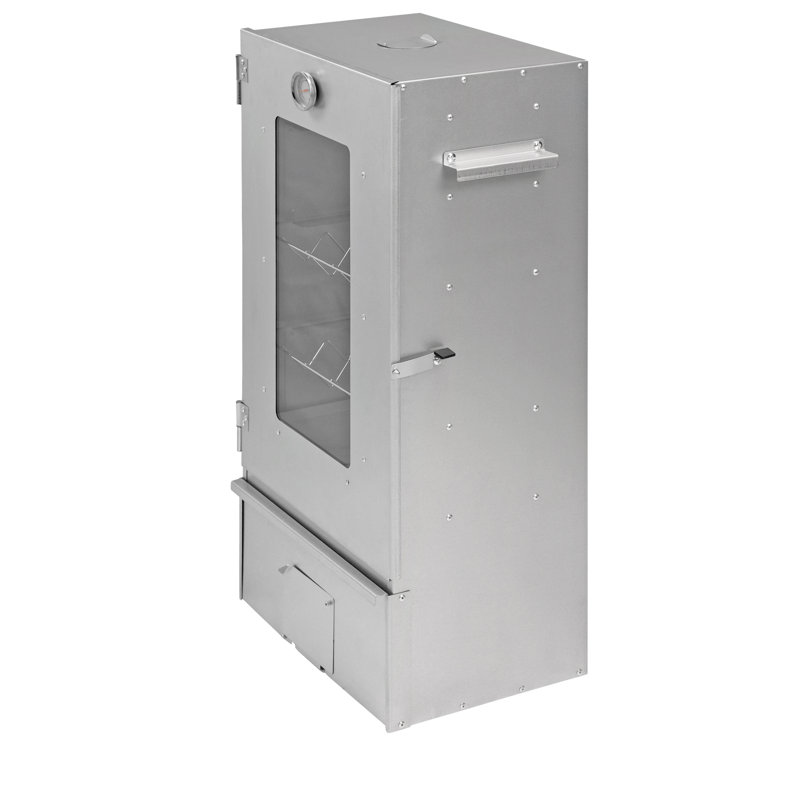 Smoker 80cm with galvanized steel glass