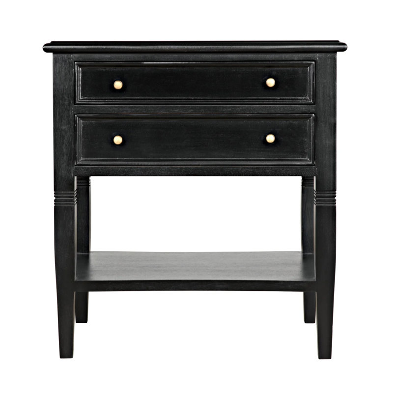 Oxford End Table, Hand Rubbed Black