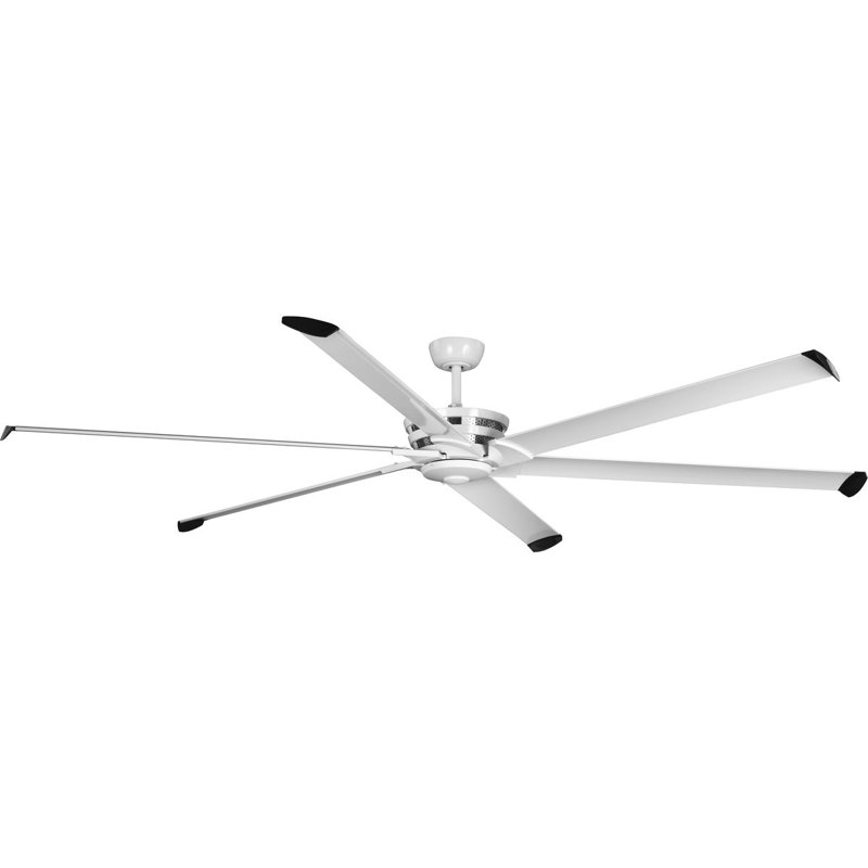 Huff 96'' Ceiling Fan, White