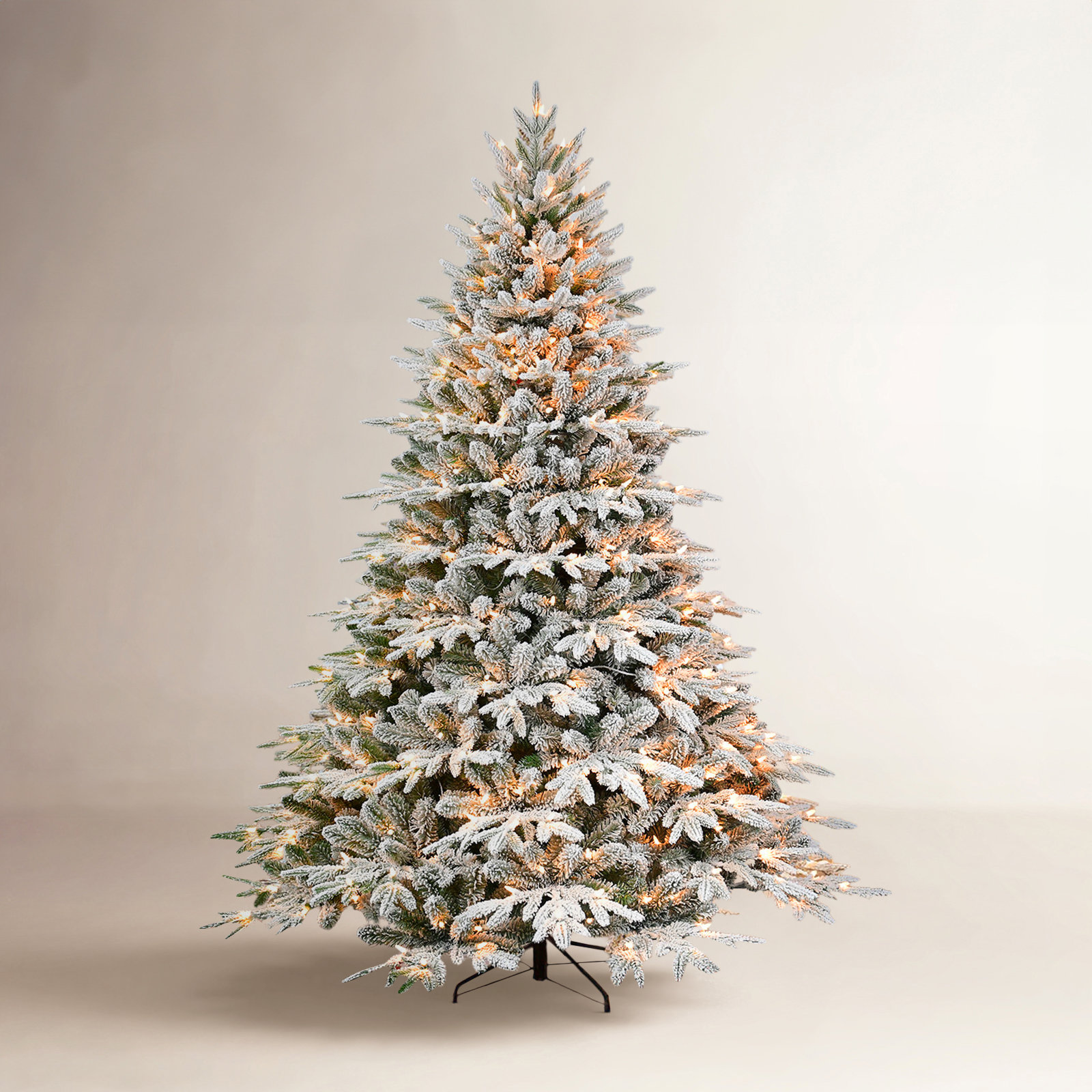 Blue Pre-Lit Spruce Christmas Tree, 7.5'