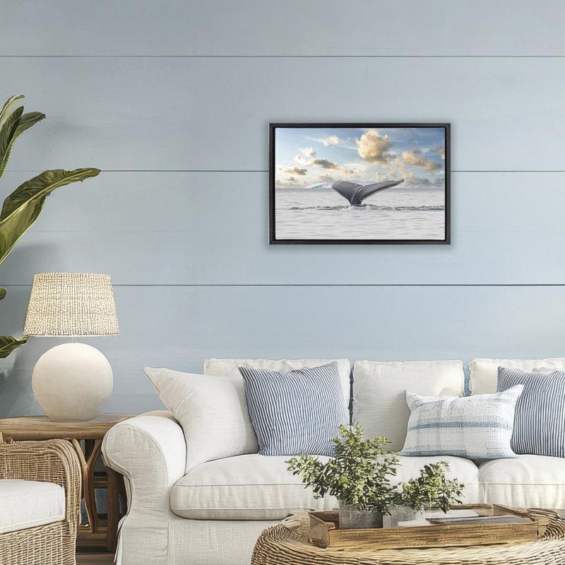 Cadre flottant Antarctica, Cadre flottant noir de jais, H 17 po x l 25 po