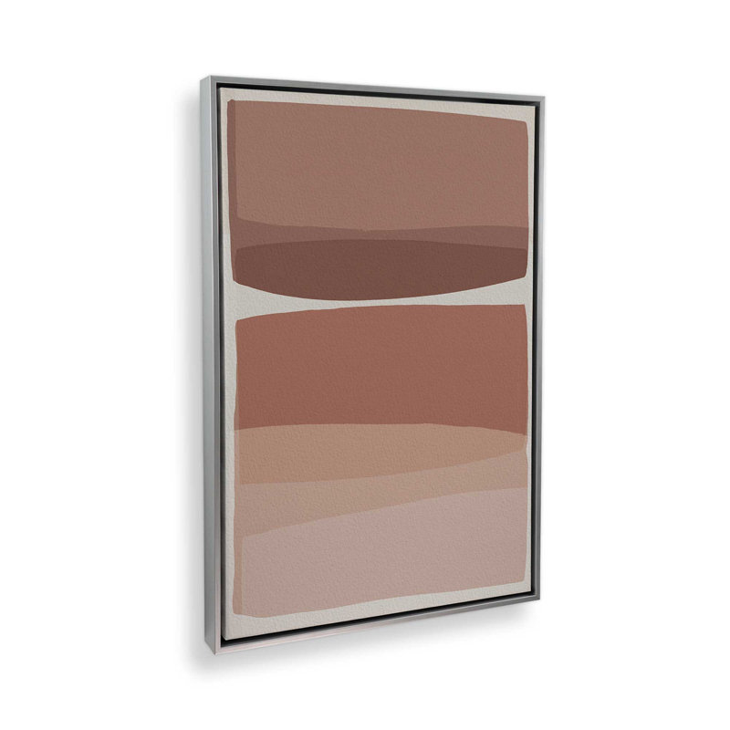 «Modern Blush» par Garima Dhawan, impression, Argent argent, Cadre flottant, H 16 po x l 12 po