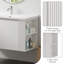Meuble-lavabo mural de 91 cm (36 po) avec lavabo en céramique et armoire en MDF