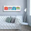  «Sea Sand Sun VII» par Courtney Prahl, art mural sur toile, 60 po x 20 po