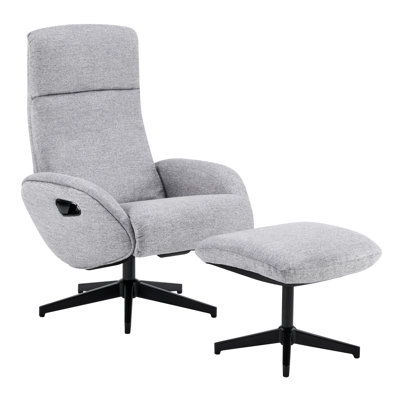 Maya Fabric Recliner and Ottoman
