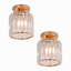 Blandinsville Glass Flush Mount-1721388538