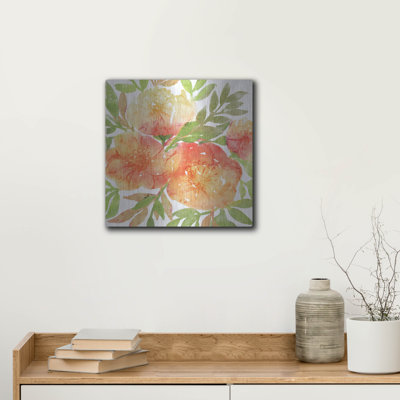 «Peachy Floral III» par Bluebird Barn