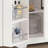 54.8-Inch U-Shaped Sideboard, Four Doors, One Drawer, Large-Capacity Storage, With Adjustable Shelves, Versatile Storage Cabinet For Dining Room And Kitchen, White.-1314393898