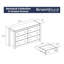 Commode double 6 tiroirs Montauk-1027428995