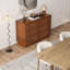 Commode double 6 tiroirs l 47,3 po avec rangement ondulé polyvalent