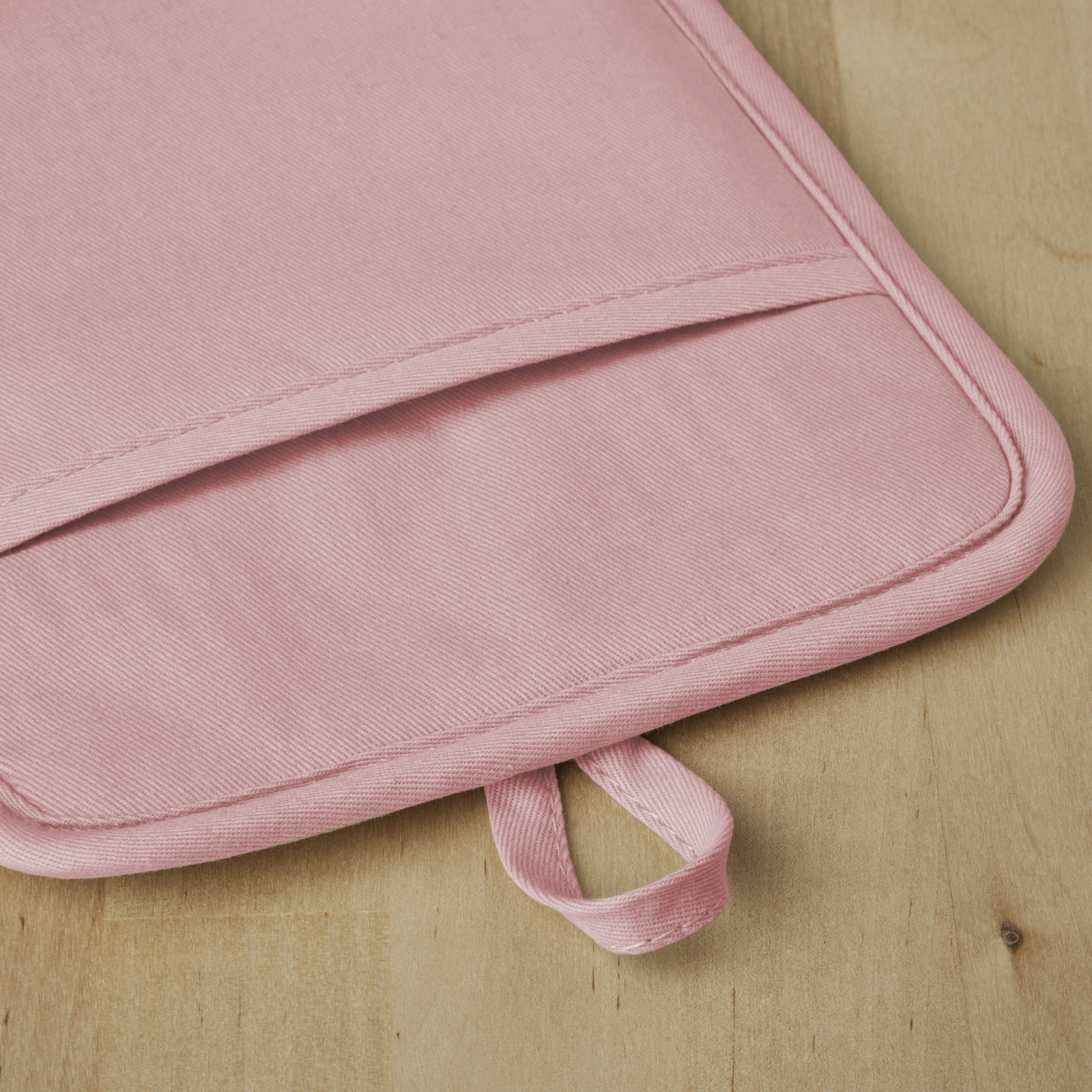 KitchenAid Ribbed Soft Silicone Potholder, Dried Rose