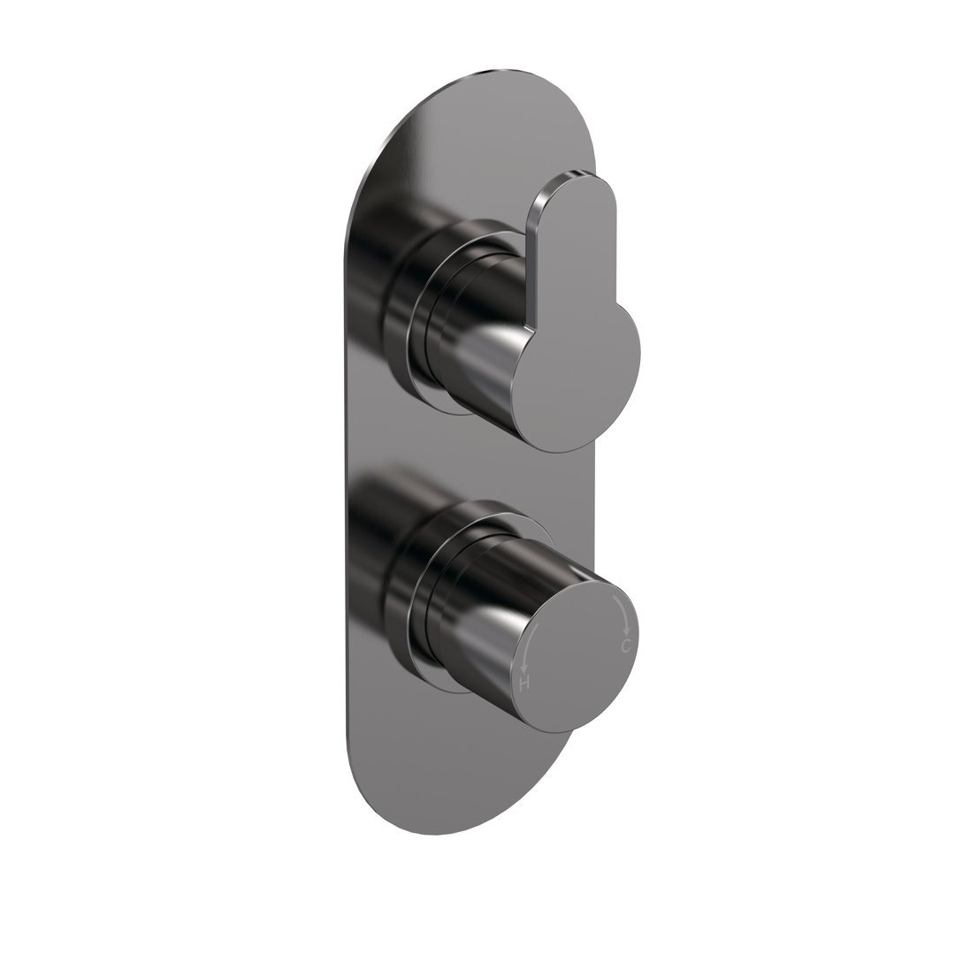 Twin Concealed Thermostatic Shower Valve