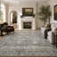 Tapis oriental délavé lavable antidérapant beige-131991268-131991270