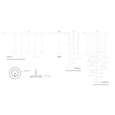Royyo 1 - Light LED Unique/Statement Pendant