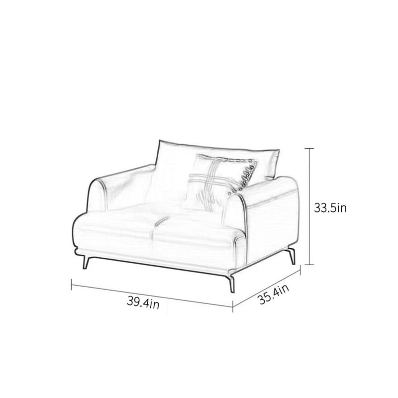 Simple and comfortable business modern sofa