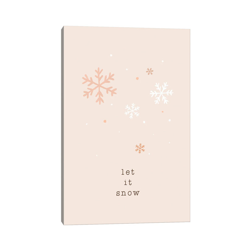 Let It Snow - Wrapped Canvas Print, 101.6 cm H x 66.04 cm W x 3.175 cm D