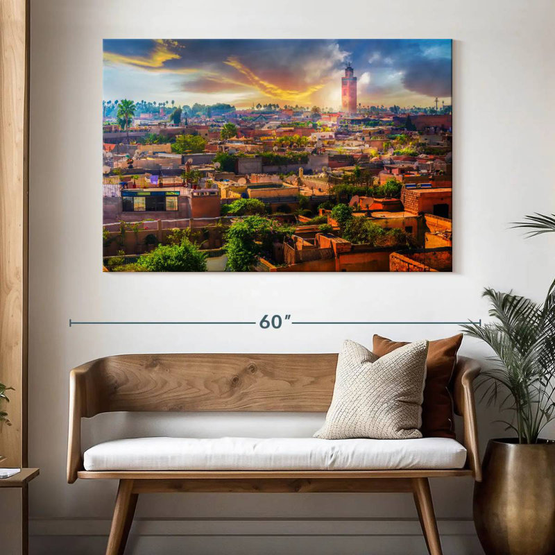 Coucher de soleil marocain Nicci, H 34 po x l 51 po