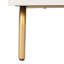 Table de chevet élégante à 2 tiroirs avec poignées dorées en bois-175631780
