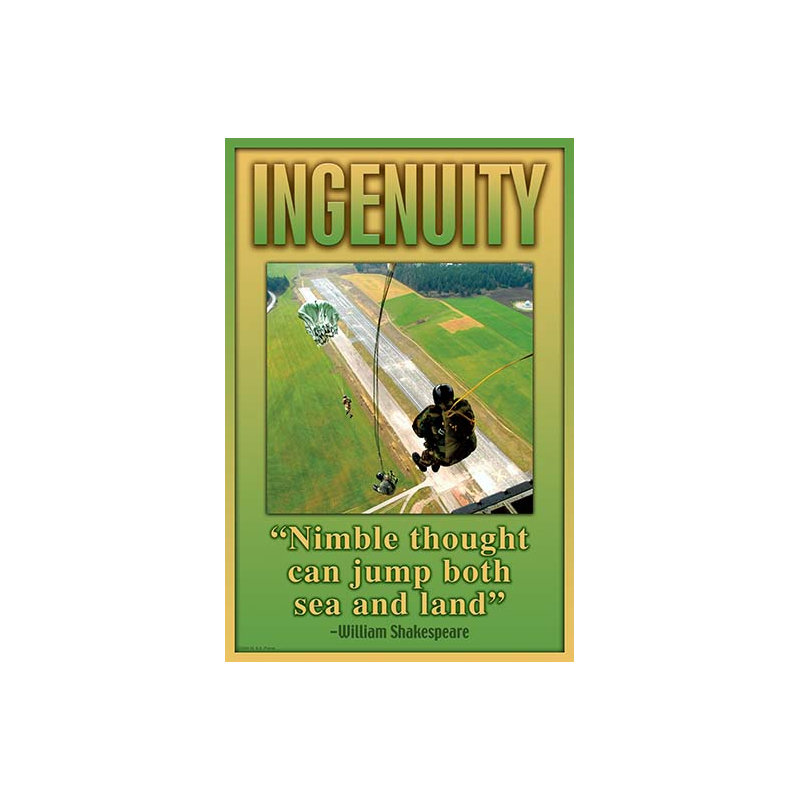 « ingenuityy » par wilbur pierce, affiche rétro