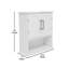 Modern Bathroom Wall Mount Medicine Cabinet With Magnetic Close Doors-95375555