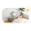 Ensemble de coiffeuse Harriet Bee Kids, table de maquillage 2 en 1, table de jeu avec tabouret à miroir pliant, tablette de rangement, plateau amovible, pour petites filles de 3 à 8 ans, blanc