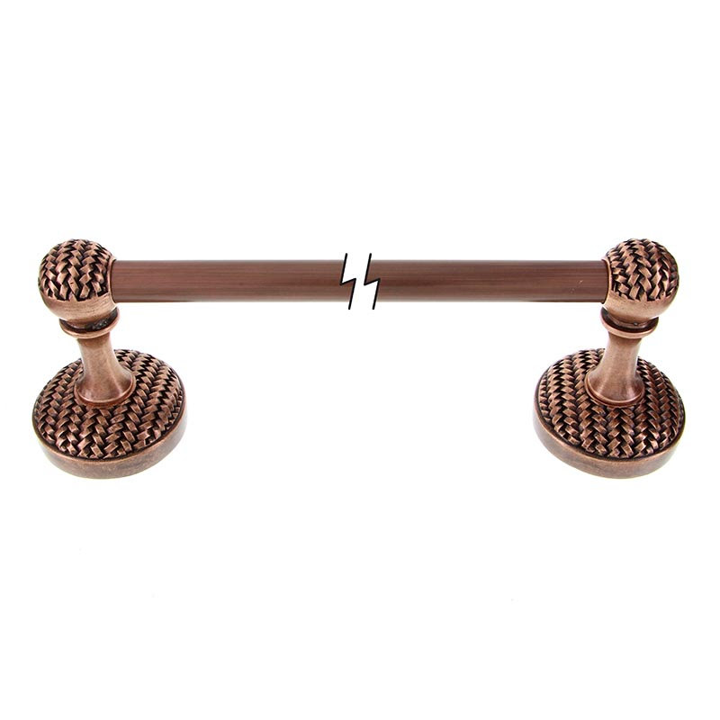 Cestino Wall Mounted Towel Bar, Antique Copper