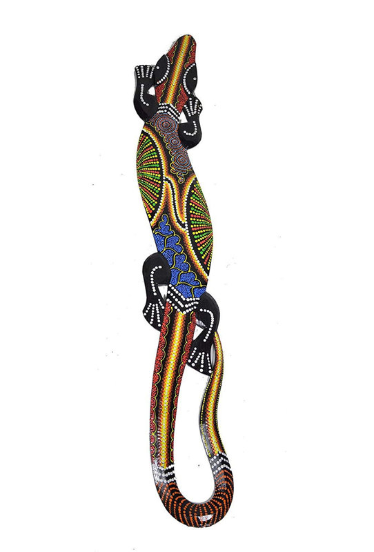 Mur tiki hawaïen tropical de style africain en bois sculpté à la main 38 po