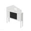 Têtes de lit pour lit double Montessori blanc, ensemble librement (tête de lit 1 seule pièce)-1791617673