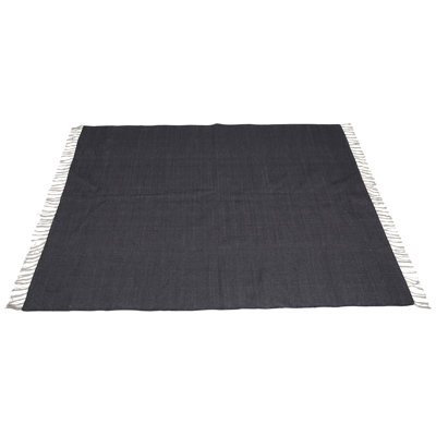 Stoughton Solid Colour Hand Woven Area Rug