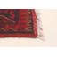 Tapis rouge en laine noué à la main de conception unique 4 pi 11 po x 6 pi 2 po One Age of a Kind Moxie