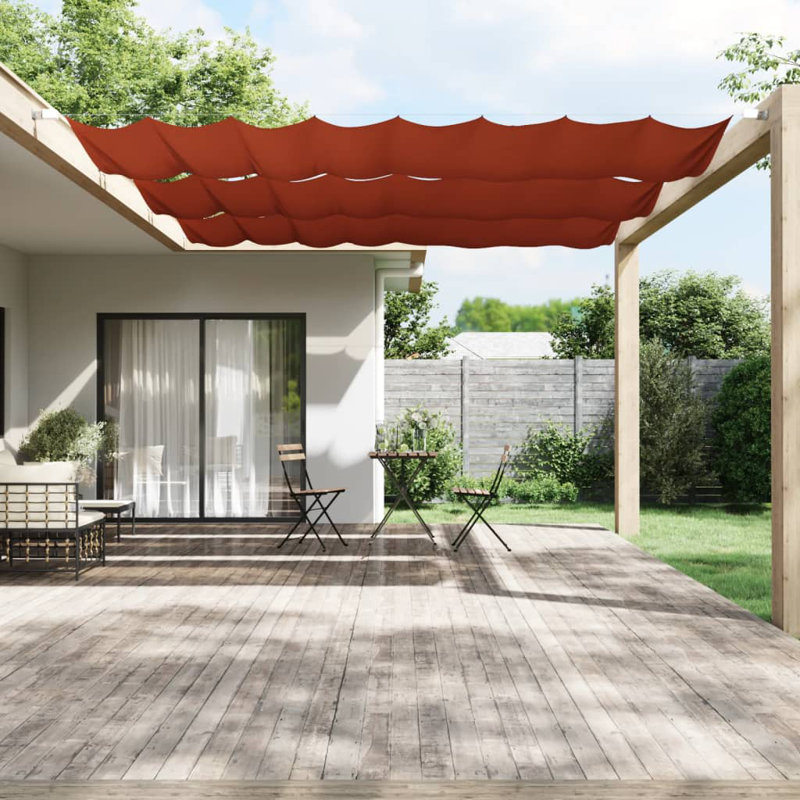 Alimatou Vertical 1.5m W x 8m D Patio Awning, Terracotta