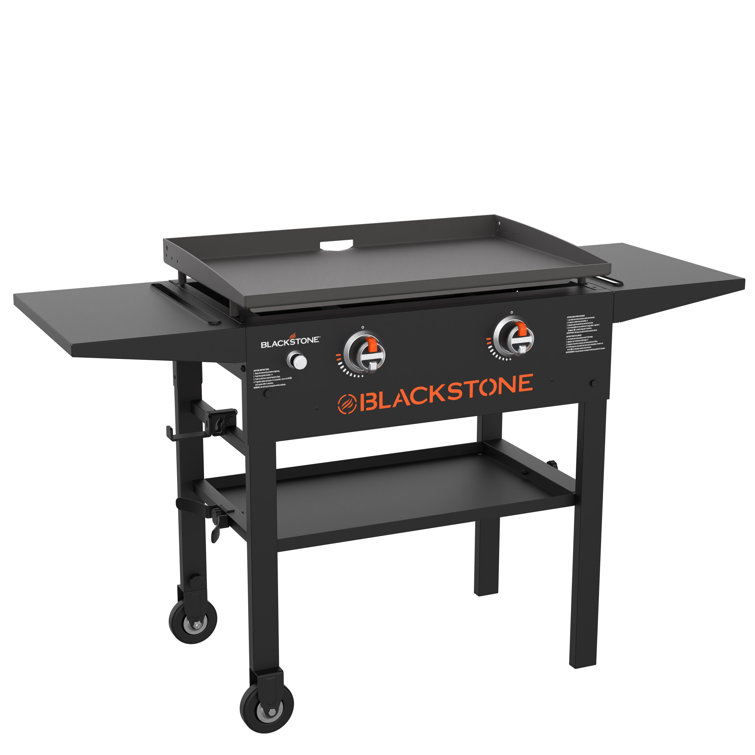 Blackstone 28 in. Gas Flat Top Griddle with Side Tables - Black
